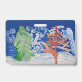 冬のシーン バッジ (裏面)