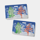 冬のシーン バッジ (正面＆裏面)