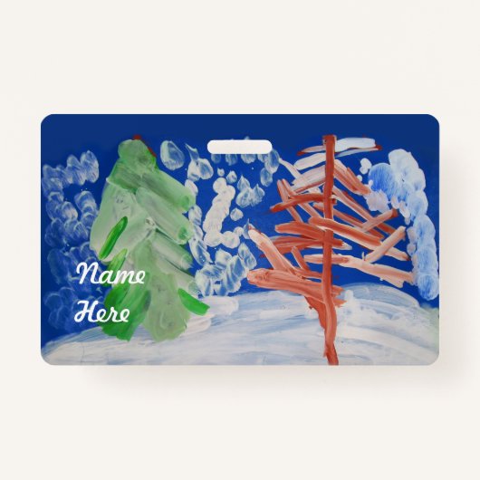 冬のシーン バッジ (正面)