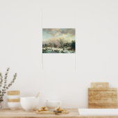 冬のシーン ポスター (キッチン)