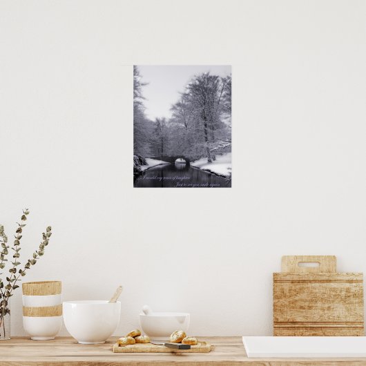 冬のシーン ポスター (キッチン)