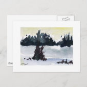冬のシーン ポストカード (正面/裏面)