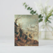 冬のシーン ポストカード (スタンド正面)