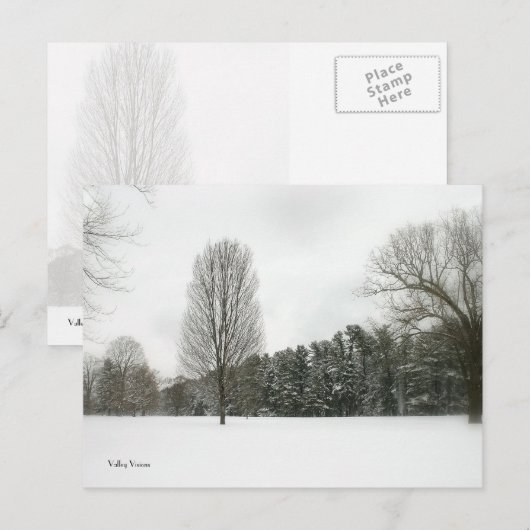 冬のシーン ポストカード (正面/裏面)