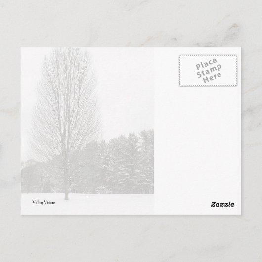 冬のシーン ポストカード (裏面)