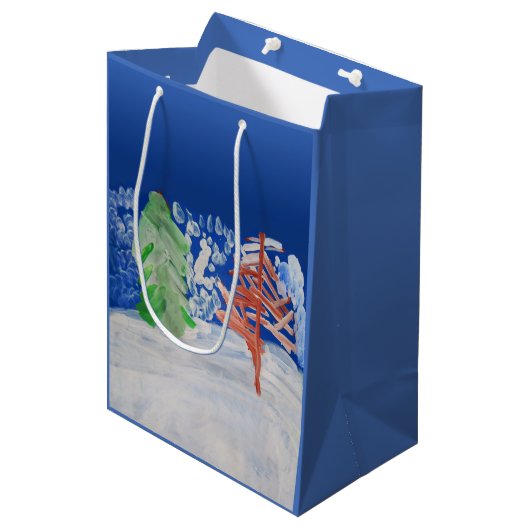 冬のシーン ミディアムペーパーバッグ (正面アングル)