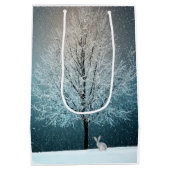 冬のシーン ミディアムペーパーバッグ (裏面)