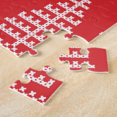 冬のシーン:ヴィンテージのシームレスなパターン ジグソーパズル (側面)