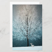 冬のシーン 便箋 (正面/裏面)