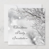冬のシーン&《写真》ぼけ味クリスマスパーティー 招待状 (正面)