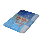 冬のシーン「Art by Kids」 バスマット (アングル)