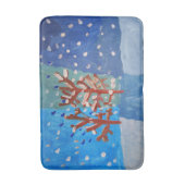 冬のシーン「Art by Kids」 バスマット (正面縦)