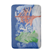 冬のシーン「Art by Kids」 バスマット (正面縦)