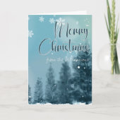 冬のシーンJohn 1:14 Grace And Truthクリスマス カード (正面)