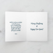 冬のシーンJohn 1:14 Grace And Truthクリスマス カード (内部)