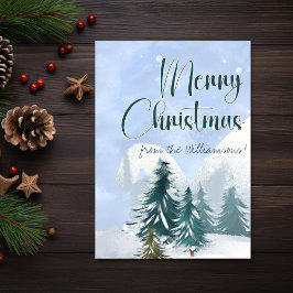 冬のシーンLuke 2:7最初に生まれた息子クリスマス カード