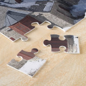 冬のシーンOttawa Canada。 ジグソーパズル (側面)