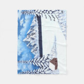 冬のシー疑問に思ンフリースブランケット フリースブランケット (正面)