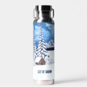 冬のシ疑問に思ーンシルバー絶縁 ウォーターボトル (正面)