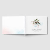 冬のジェンダーが赤ちゃんのシャワーを明らかにする ゲストブック (全面)