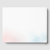 冬のジェンダーが赤ちゃんのシャワーを明らかにする ゲストブック (裏面)