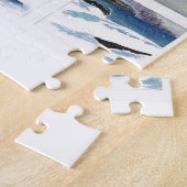 冬のジグソーパズルのMarbleheadの灯台 ジグソーパズル (側面)