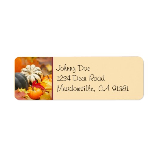 冬のスカッシュラベル ラベル (正面)