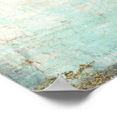 冬のスカーフと帽子のかわいいペンギン ポスター (角)