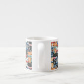 冬のスカーフと帽子の柄の猫 エスプレッソカップ (裏面)