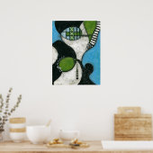 冬のスカーフのポスターウォールアート ポスター (キッチン)