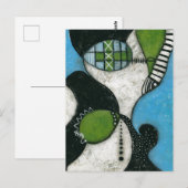 冬のスカーフはがき ポストカード (正面/裏面)