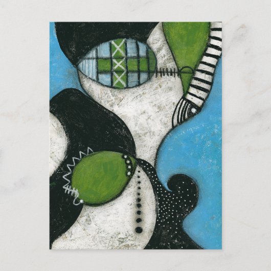 冬のスカーフはがき ポストカード (正面)