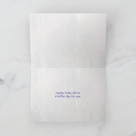 冬のスカーフを巻いたパンダのクマ カード (内部)