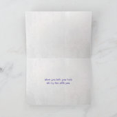 冬のスカーフを巻いたパンダのクマ カード (内部)