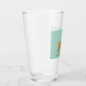 冬のスカーフを巻くトナカイ（クリスマス動物） タンブラーグラス (右)