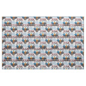 冬のスキー場 ファブリック (ファットクウォーター)