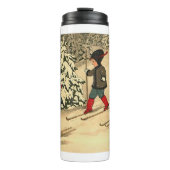 冬のスキー・コーヒー タンブラー (正面)