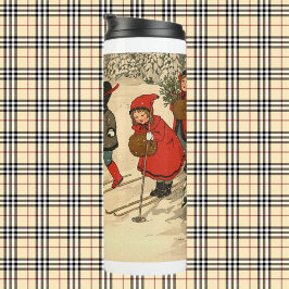 冬のスキー・コーヒー タンブラー