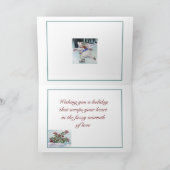 冬のスケートの休日カード シーズンカード (内部)