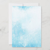 冬のスケート場での誕生日パーティー招待状 招待状 (裏面)