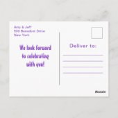 冬のスケート場の誕生日 赤毛の少女 ポストカード (裏面)