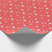 冬のスターバストギフトラップ ラッピングペーパー (角)