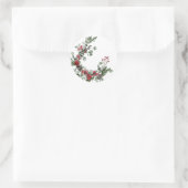 冬のステッカー ラウンドシール (バッグ)