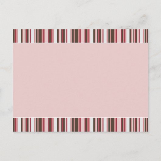 冬のストライプベビー・ブラウン 案内ポストカード (裏面)