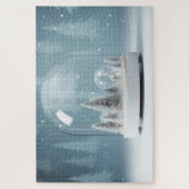 冬のスノーグローブ ジグソーパズル (縦)