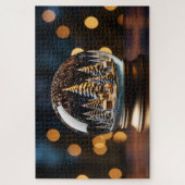 冬のスノーグローブ ジグソーパズル (縦)