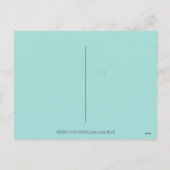 冬のスノーシューズ&コートピンクフラミンゴトレッキング シーズンポストカード (裏面)