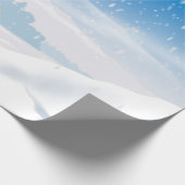 冬のスノーフォーブハッピーホリデーズラッピング紙 ラッピングペーパー (角)