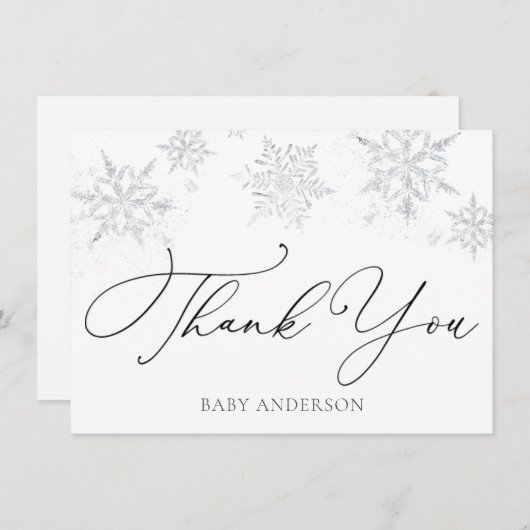 冬のスノーフレークありがとう (正面/裏面)