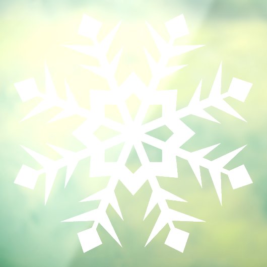 冬のスノーフレークの窓の固まり ウィンドウサイン (シート3)